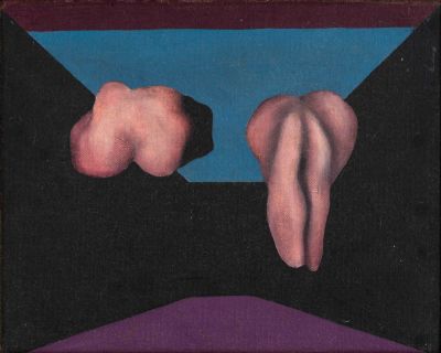 Jacques Mory-Katmor (1938-2001) – Friends, 1973 – Oil on Canvas. Jacques Mory-Katmor (1938-2001) 