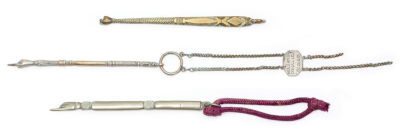 Three Torah Pointers – Morocco – Ben-Hemo, Halevy, and Banon Families. Three Torah pointers 