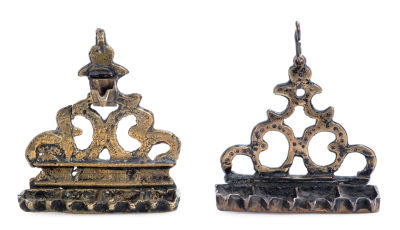 Two Small Hanukkah Lamps – Rissani / Demnat, 19th century. Two small Hanukkah lamps. Rissani / 