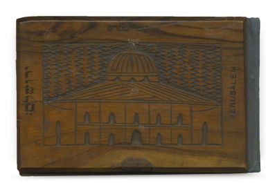 "Souvenir from Jerusalem" – Album of Pressed Flowers, with Color Lithographs – Yechiel Tzvi 
