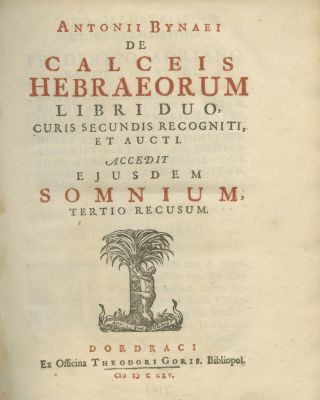 "Jewish Footwear" and "The Dream" – Two Works by Antonius Bynaeus – Dordrecht, 1715 – Engravings. 
