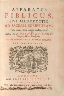 "Apparatus Biblicus" by Bernard Lamy – 1738 – Maps of Palestine and Jerusalem, Plan of the 