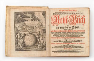 Heinrich B&uuml;nting – "Travel Book Through Holy Scriptures" – Erfurt, 1757 – Numerous Maps and 