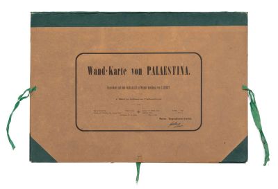 A Large Wall Map of Palestine – Published by the Geographic Institute of Weimar – Early 20th Century