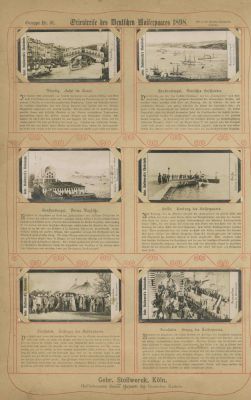 Twelve Collectable Cards – Pictures from the Journey of Kaiser Wilhelm II to Palestine – The 