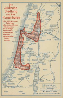 "Economic Atlas of Palestine" – Davis Trietsch – Berlin, 1926 – Incomplete Copy. [Pal&auml;stina 