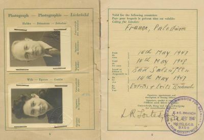 Temporary Travel Document Issued by the Military Government for Germany – Germany, 1947 – 