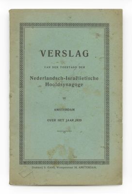 Diverse Collection of Booklets and Publications – Dutch Jewry – Regulations, Financial Reports 