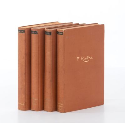 Collected Works of Franz Kafka – Published by "Schocken" – Four Volumes of the First Edition. Fra 