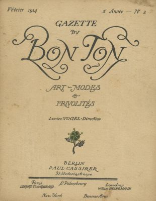 The Fashion Magazine "Gazette du Bon Ton" – Four Issues – Berlin, 1914 – Dozens of Art-Deco 