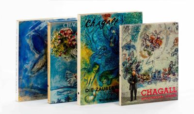 Four Catalogues of Works by Marc Chagall (1887-1985) – Original Lithographs. Four catalogues of 