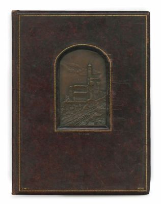 Palestine Pictures – Ze’ev Raban – Bezalel Binding with a Relief of the Tower of David. [Palestin 