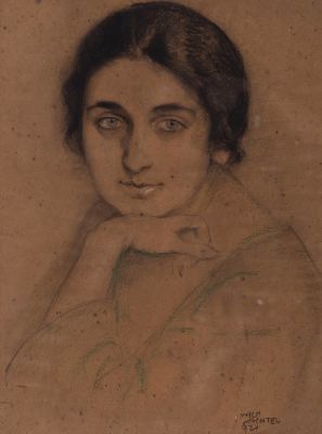 Wilhelm Wachtel (1875-1942). Portrait of a woman (Mrs. Sokolow), 1921. Pastel on cardboard. 