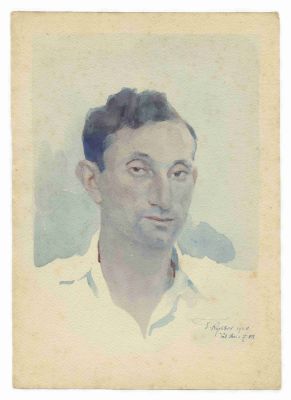 Tadeusz Rychter (1873-1943) – Portrait of a Man – Watercolor on Paper
. Tadeusz Rychter 