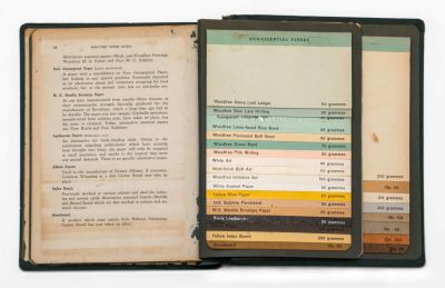 War-time Paper Guide with Classified Samples – Published by the Government of Palestine – Tel 