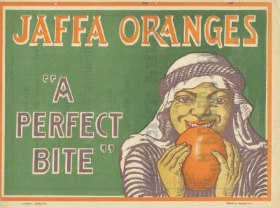Two Color Advertisment Posters for Jaffa Oranges – Ze'ev Raban. The description and condition 