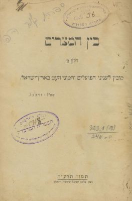 Jewish Workers' Movement in Palestine – Collection of Anthologies and Journal Issues – 