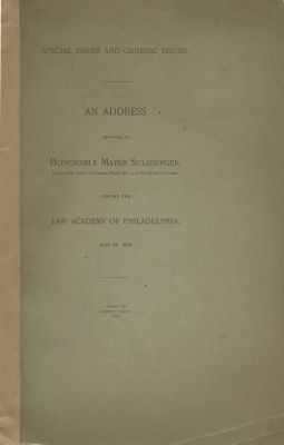 Five Books Published in the USA – 19th Century – Jewish Themes and Authors. The description and 