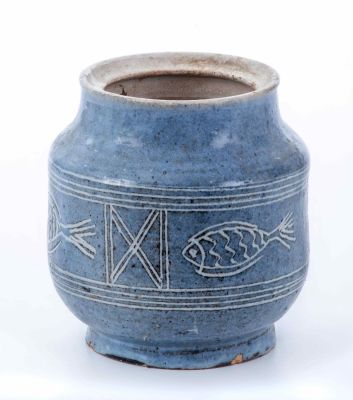 Jug – "Kad VaSefel" Workshop. The description and condition report appear below in Hebrew. For 