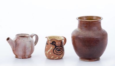 Jug and Kettle Manufactured by the "Kad VaSefel" Workshop / Jug Made by Eva Samuel. The 