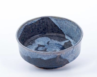 Two Bowls – Eva Samuel – Flowers. The description and condition report appear below in Hebrew. 