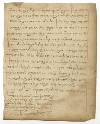 Manuscript – Laws of Shechitah – Moravia, 18th Century. The description and condition report 
