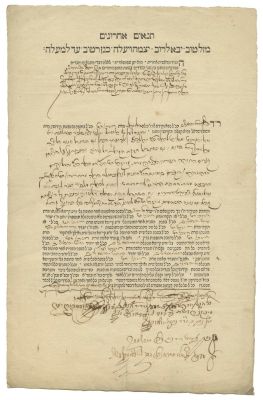 Two Tena'im Acharonim Documents – Altona, 1764 / Hamburg, 1796 – Rabbinic Signatures. The 