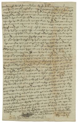Two Handwritten Documents – Shtar Chatzi Zachar and Shtar Chalitzah – F&uuml;rth, 1815 / Hanover, 1831. 