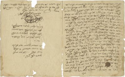 Responsum Letter from Rabbi Mordechai Michael Yoffe - Addressed to R. Shlomo Eger Rabbi of 