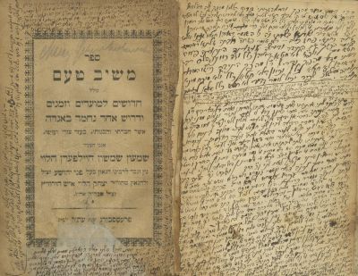 Meshiv Taam – Pressburg, 1910 – Many Handwritten Additions. The description and condition report 