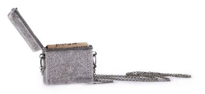 Silver Case with Amulet – North Africa and Israel, 20th Century. The description and condition 