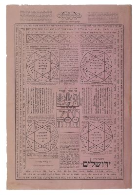 Amulet and Protection Against Fire and For a New Mother – Jerusalem, 1874. The description and 