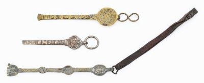Three Torah Pointers – Morocco – Abukarat and Gabai Families. Three Torah pointers ("qlam 