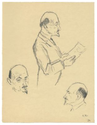Gregor Rabinowitz, Portraits from the Founding Conference of the Jewish Agency – 24 Lithographs 