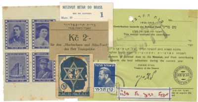 The Revisionist Movement – Collection of Stamps, Receipts and Paper Labels – 1930s-1940s. Approx. 