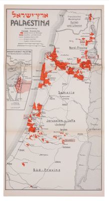 "Economic Atlas of Palestine" – Davis Trietsch – Berlin, 1926. [Pal&auml;stina Wirtschaftsatlas 
