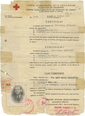 Collection of Passports and Certificates Issued to Jewish Refugees in Europe, 1945-1949. Five 