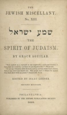 American Jewry – Twelve Books, 19th-20th Centuries – Early Editions of Books by Isaac Leeser 