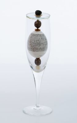 Avraham Haba – The Book of Ruth, Micrography on an Egg – Presented to Ruth Dayan. Micrography by 