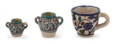 Four Vessels – Armenian Ceramics – Karakashian-Balian Workshop. Four Armenian ceramic vessels; 
