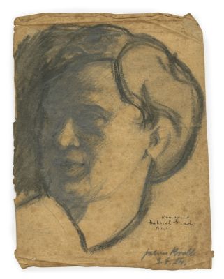 Two Charcoal Drawings by Julius Kroll – Composer Gabriel Grad. Julius Kroll (1896-?), two 