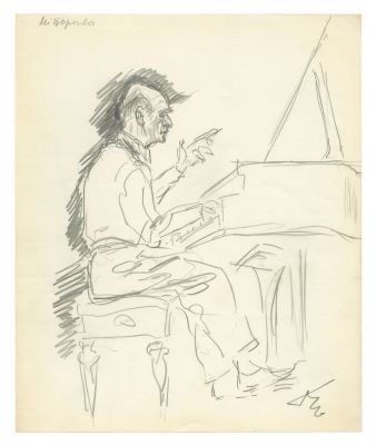 Portraits of Musicians – B.F. Dolbin – Original Sketches and a Booklet. Portraits of musicians 