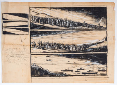 Jacob Steinhardt (1887-1968) – Sketch for an Illustration – 1950. Jacob Steinhardt (1887-1968) 