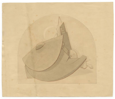 Shalom Sebba (1897-1975) – Untitled, 1949 – Tempera on Paper. Shalom Sebba (1897-1975), untitled 