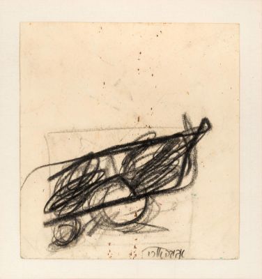 Aviva Uri (1922-1989) – Untitled – Charcoal on Paper. Aviva Uri (1922-1989), Untitled. Charcoal 