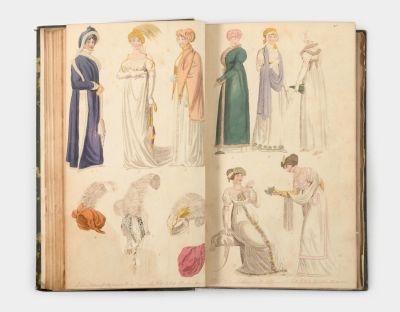 The Women's Magazine La Belle Assembl&eacute;e – All Issues of the First Year of Publication – London 