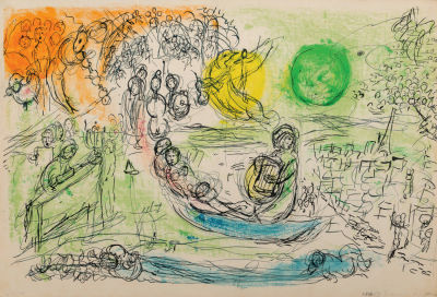 Collection of Color Lithographs by Marc Chagall – From Issues of Derriere le Miroir – Paris, 1950s. 