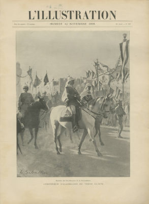 Visit of Kaiser Wilhelm II to Palestine – Collection of German and French Newspapers, 1898 – 