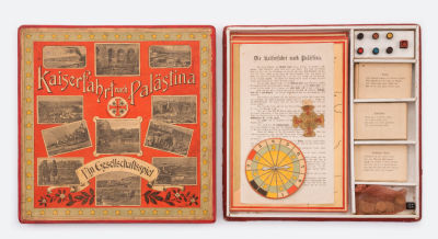 Visit of Kaiser Wilhelm II to Palestine – A Board Game, Berlin, 1898 – Printed Cards with 