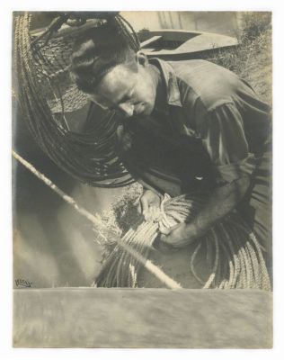 Working Man (The Yarkon River) – Photograph by Helmar Lerski. Working Man (The Yarkon River) 